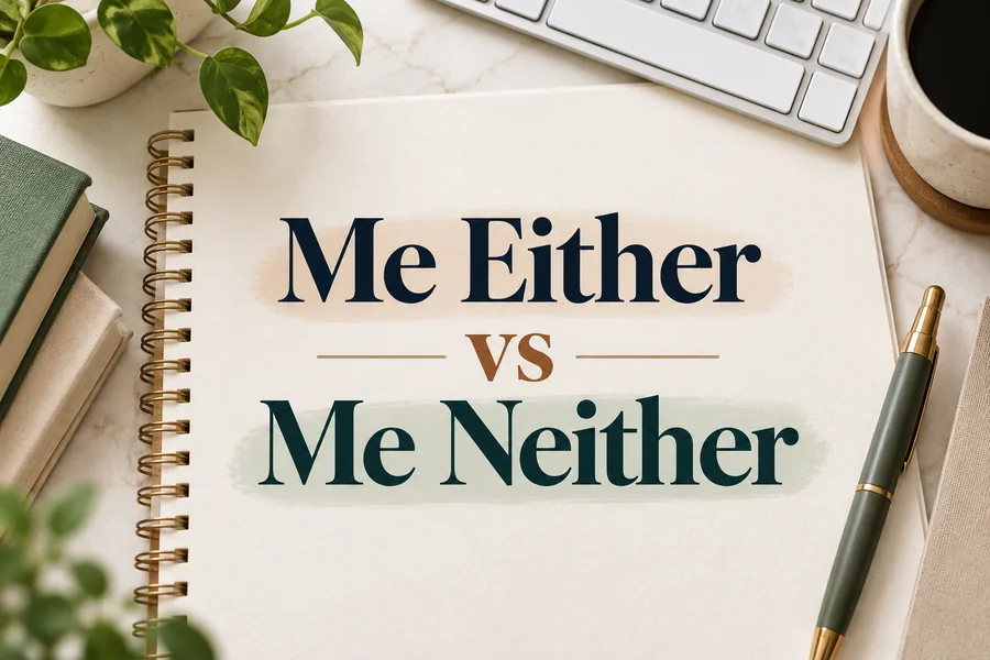Me Either vs Me Neither