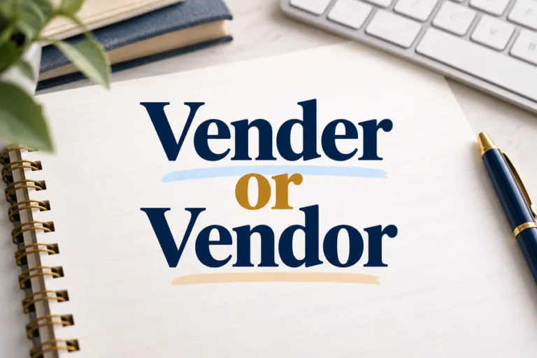 Vender or Vendor